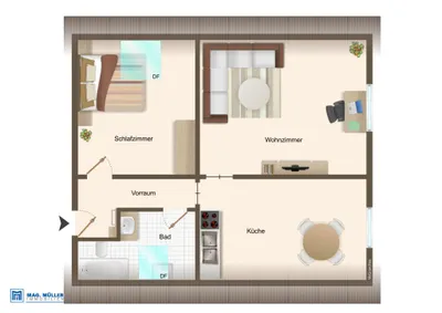 2-Zimmer-Wohnung kaufen in Salzburg-Umgebung – 39,88 m², € 230.000 – Bild 4 von 4