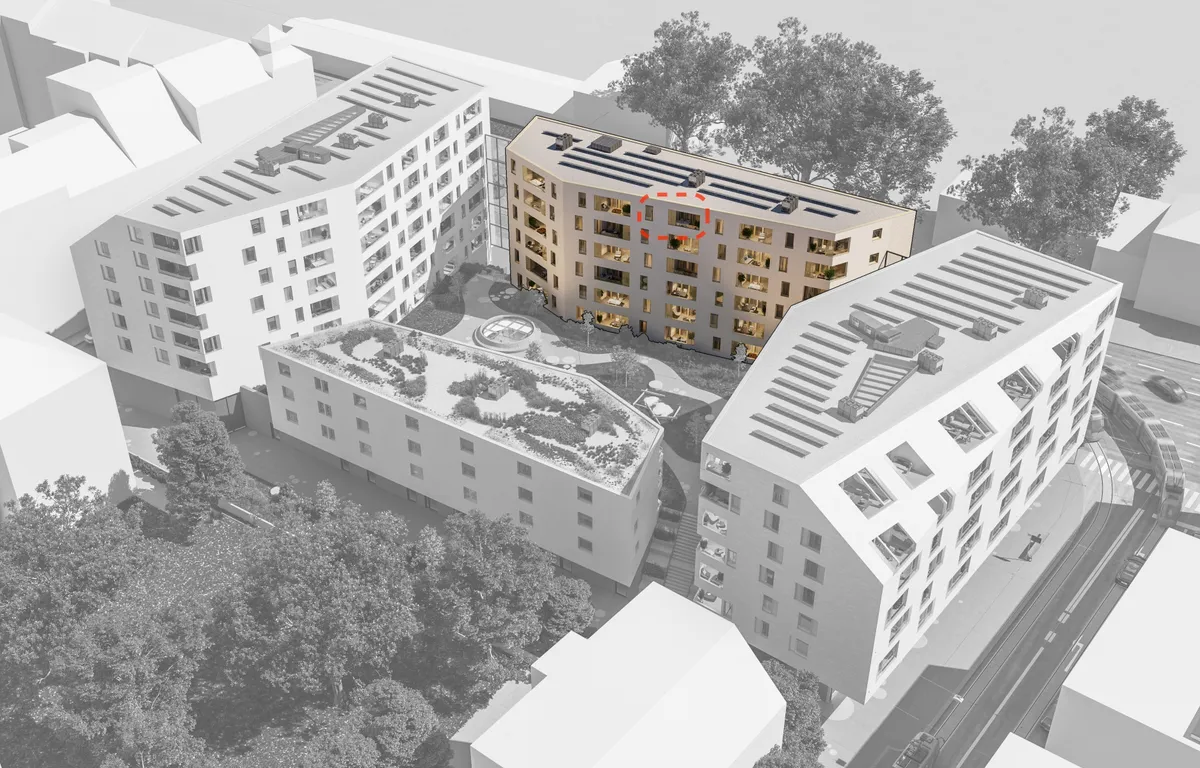 Nachmieter gesucht: 3-Zimmer im obersten Stock mit dem schönsten Nordkette-Blick im Stadt Carré - Ansicht 3