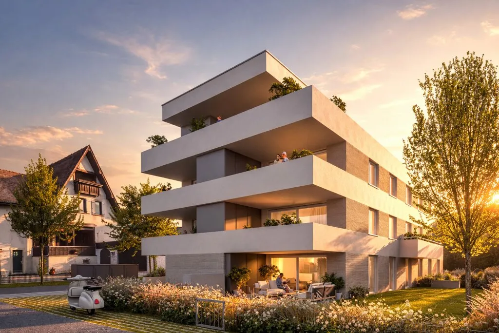 1A-Lage von Lustenau - Ruhige und Zentrale Gartenwohnung - Top 2 - Ansicht 2