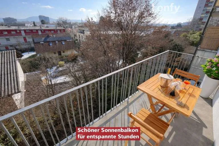 Der Sonne entgegen: Herrliche Südwest-Ausrichtung in Graz-Jakomini! Mit Lift und Fernwärmeheizung in ruhiger Wohnlage - Optional sogar mit Fußbodenheizung! - Ansicht 2