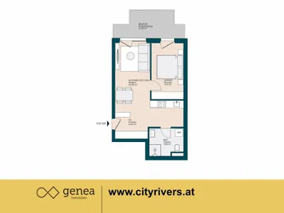 2-Zimmer-Wohnung mieten in Graz – 43,54 m², € 699 – Bild 2 von 16
