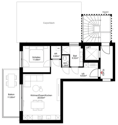2-Zimmer-Wohnung kaufen in Salzburg Stadt – 59,82 m², € 490.000 – Bild 10 von 10