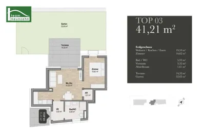 2-Zimmer-Wohnung kaufen in Graz – 41,21 m², € 258.387 – Bild 4 von 4