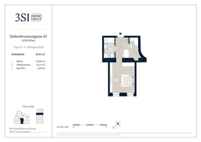 1-Zimmer-Wohnung kaufen in Wien – 30,42 m², € 259.000 – Bild 21 von 21