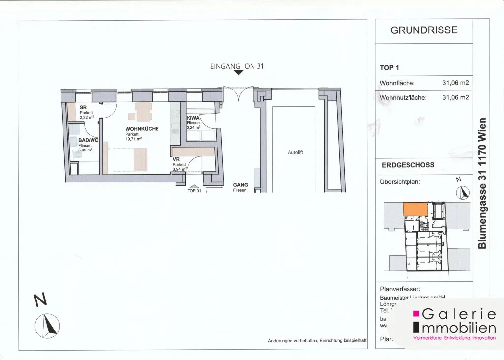 Barrierefreie Garconniere in PASSIVHAUS - Tiefgarage - Widok 3