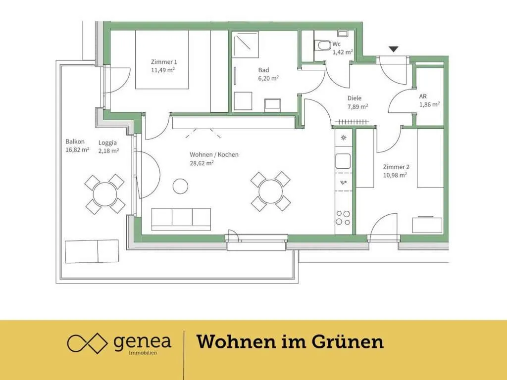 Provisionsfrei | Exklusive Wohneinheiten in Jakomini Verde | Komfort trifft Natur – pohled 2