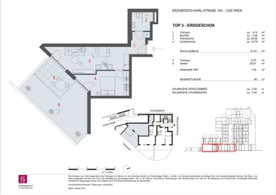 2-Zimmer-Wohnung kaufen in Wien – 41,91 m², € 269.000 – Bild 14 von 14