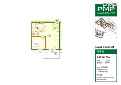 2-Zimmer-Wohnung kaufen in Korneuburg – 40,53 m², € 255.000 – Bild 6 von 6