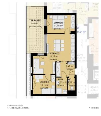 3-Zimmer-Wohnung kaufen in Wien – 61,05 m², € 415.500 – Bild 12 von 12
