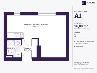 Immobilie kaufen in Graz – 26,5 m², € 123.200 – Bild 14 von 16