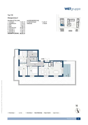 4-Zimmer-Wohnung mieten in Sankt Pölten Land – 94,43 m², € 1.259 – Bild 2 von 2