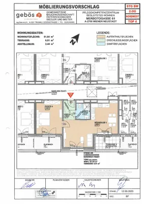 2-Zimmer-Wohnung mieten in Wiener Neustadt – 61,84 m², € 1.196 – Bild 18 von 18