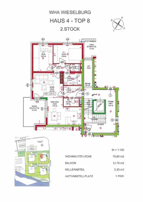 3-Zimmer-Wohnung mieten in Scheibbs – 75,6 m², € 729 – Bild 16 von 16