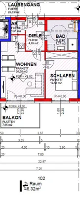 2-Zimmer-Wohnung kaufen in Wels-Land – 46,32 m², € 213.072 – Bild 11 von 13