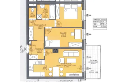3-Zimmer-Wohnung mieten in Sankt Pölten Land – 62,9 m², € 580 – Bild 2 von 7