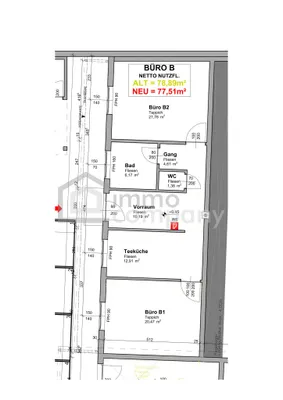 Gewerbeimmobilie mieten in Bruck an der Leitha – 77,51 m², € 950 – Bild 11 von 12