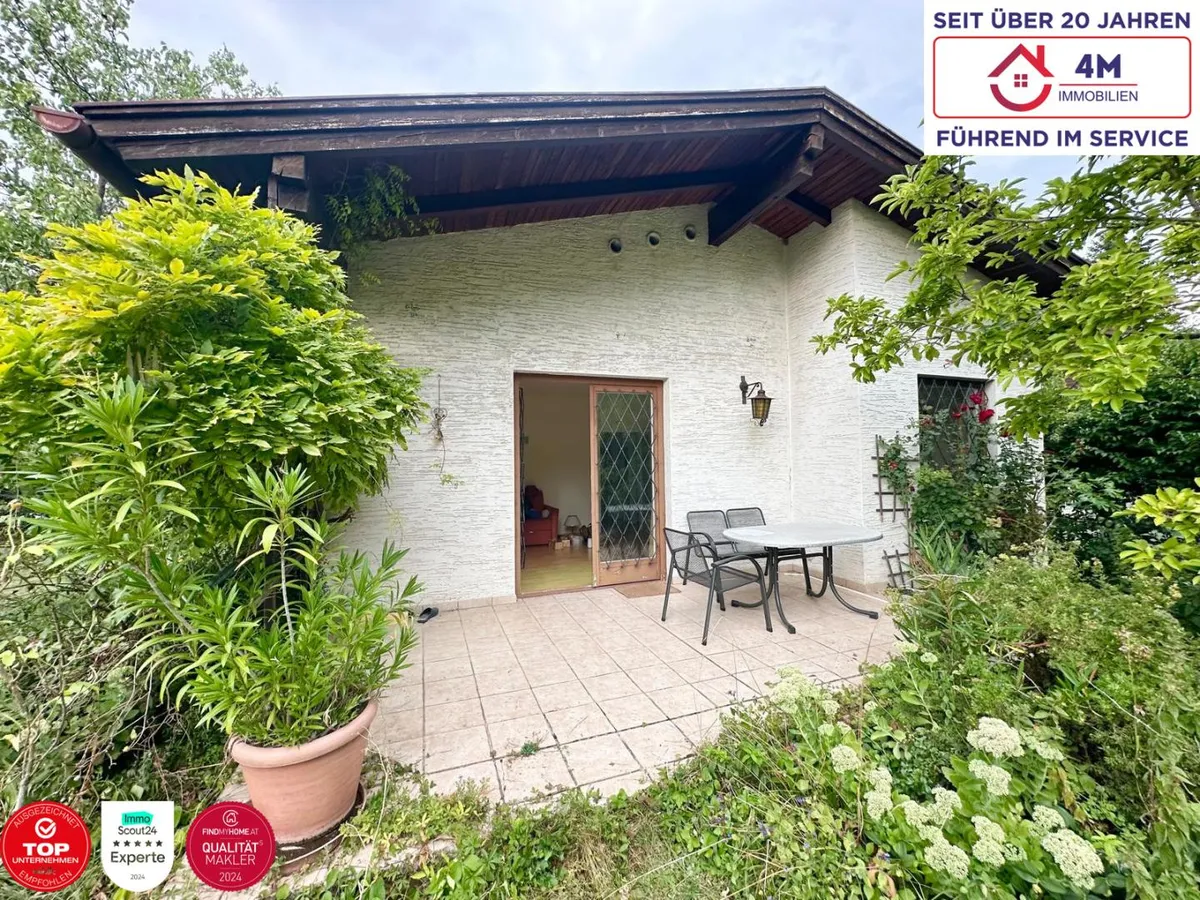 Idyllisches Wohnen mit Gartenparadies und zusätzlichem Grundstück in Bestlage Bad Fischau Brunn. - Vista 2