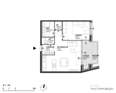 2-Zimmer-Wohnung kaufen in Wien – 57,2 m², € 364.000 – Bild 10 von 10