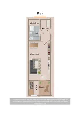1-Zimmer-Wohnung mieten in Salzburg Stadt – 32 m², € 900 – Bild 4 von 4
