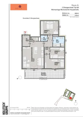 4-Zimmer-Wohnung kaufen in Graz – 96,58 m², € 741.600 – Bild 6 von 7