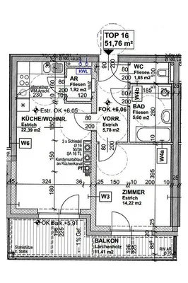 Wohnung mieten in Melk – 51,76 m², € 675 – Bild 4 von 4