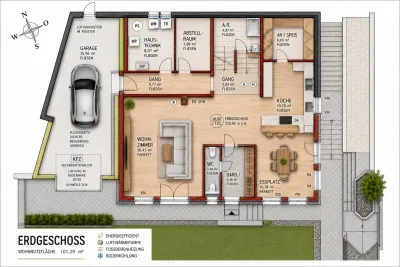 6-Zimmer-Haus kaufen in Baden – 208,5 m², € 649.000 – Bild 62 von 63