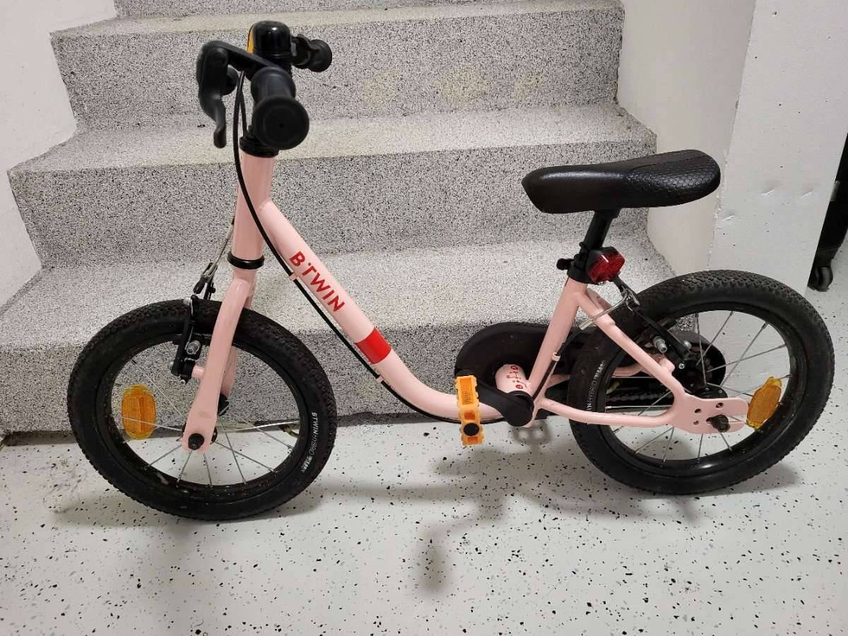 Btwin Kinderfahrrad 2 in 1 Laufrad 14 Zoll Discover 500 rosa,  85,- (8401  Kalsdorf bei Graz) - willhaben