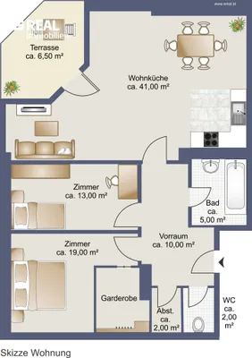 3-Zimmer-Wohnung kaufen in Wien – 92 m², € 365.000 – Bild 20 von 22