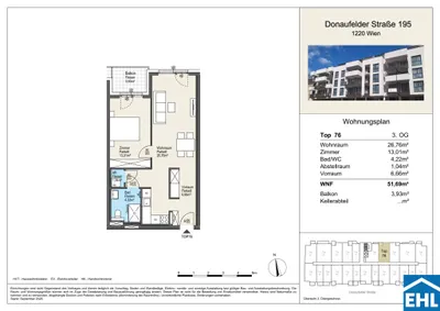 2-Zimmer-Wohnung kaufen in Wien – 52,53 m², € 315.000 – Bild 6 von 6