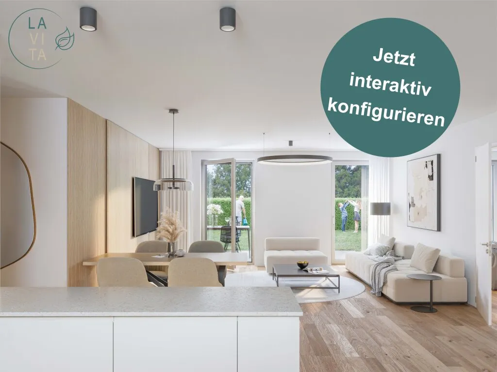LAVITA - Dachgeschoß-Wohnung mit Süd-Terrasse und Deckenkühlung an der Stadtgrenze zu Wien - Ansicht 3