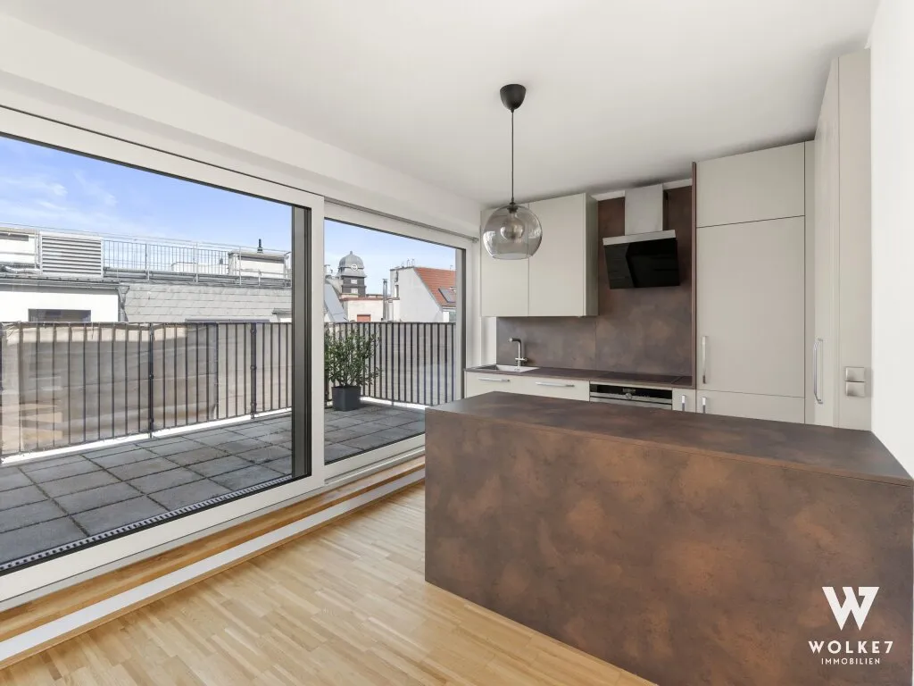 Traumhafte Dachgeschoß-Maisonette-Wohnung: 1 Gehminute zum Aumannplatz | Klimaanlage - Widok 3