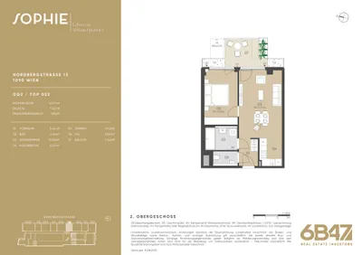 2-Zimmer-Wohnung kaufen in Wien – 45,17 m², € 445.500 – Bild 13 von 13