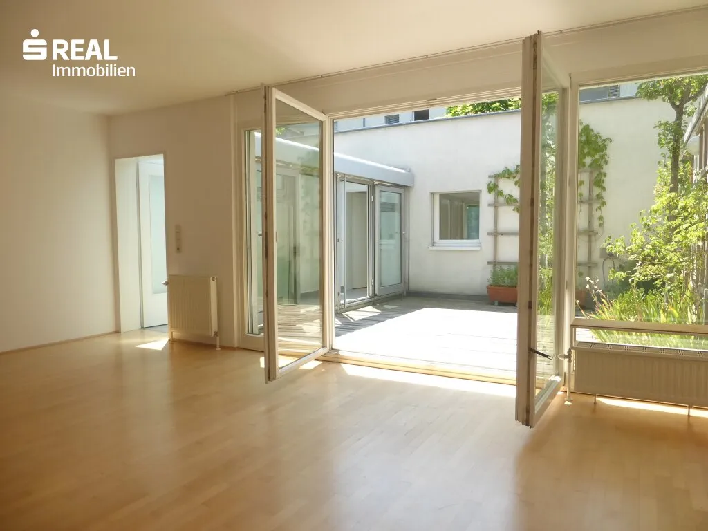 RARITÄT - ein ungewöhnliches Ensemble: Charmante Maisonette mit Patio und Studio/Kleinwohnung und Garagenplatz - Ansicht 2