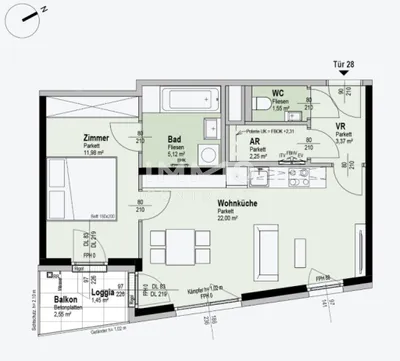 2-Zimmer-Wohnung kaufen in Wien – 47,72 m², € 320.200 – Bild 11 von 11