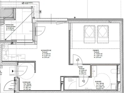 2-Zimmer-Wohnung mieten in Wien – 52 m², € 1.199 – Bild 9 von 10