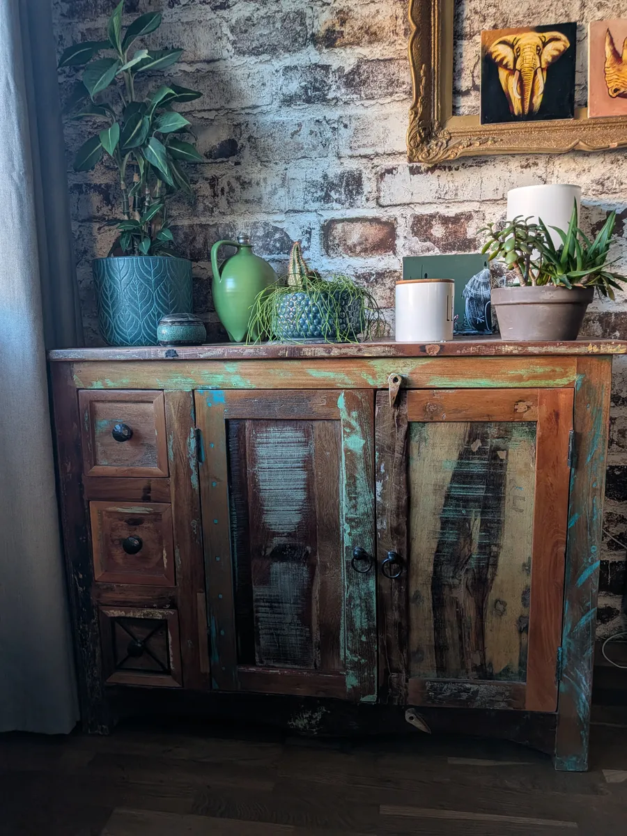 Sideboard / Kommode im bunt Shabby Chic / Vintage-Look aus Massivholz, € 150,- (1050 Wien)