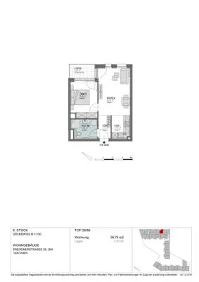 2-Zimmer-Wohnung mieten in Wien – 39,79 m², € 790 – Bild 8 von 8