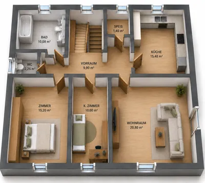 6-Zimmer-Haus kaufen in Deutschlandsberg – 160 m², € 275.000 – Bild 14 von 21