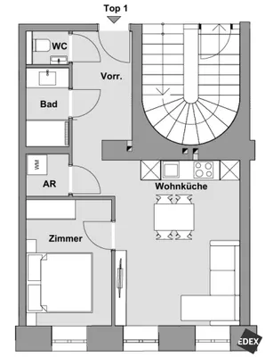 2-Zimmer-Wohnung kaufen in Wien – 43 m², € 299.000 – Bild 9 von 9