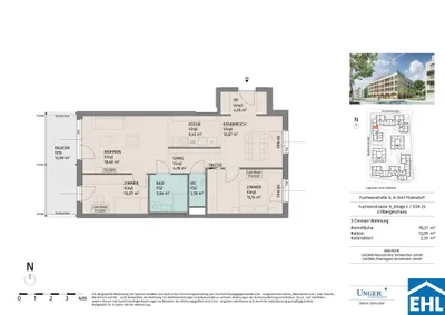3-Zimmer-Wohnung mieten in Tulln – 78,37 m², € 1.135 – Bild 20 von 20