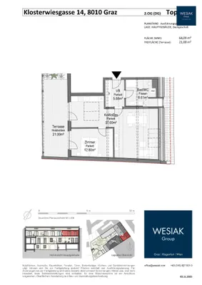 2-Zimmer-Wohnung mieten in Graz – 64 m², € 987 – Bild 9 von 9