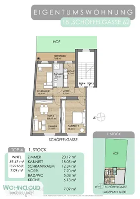 3-Zimmer-Wohnung kaufen in Wien – 69,47 m², € 465.000 – Bild 12 von 12