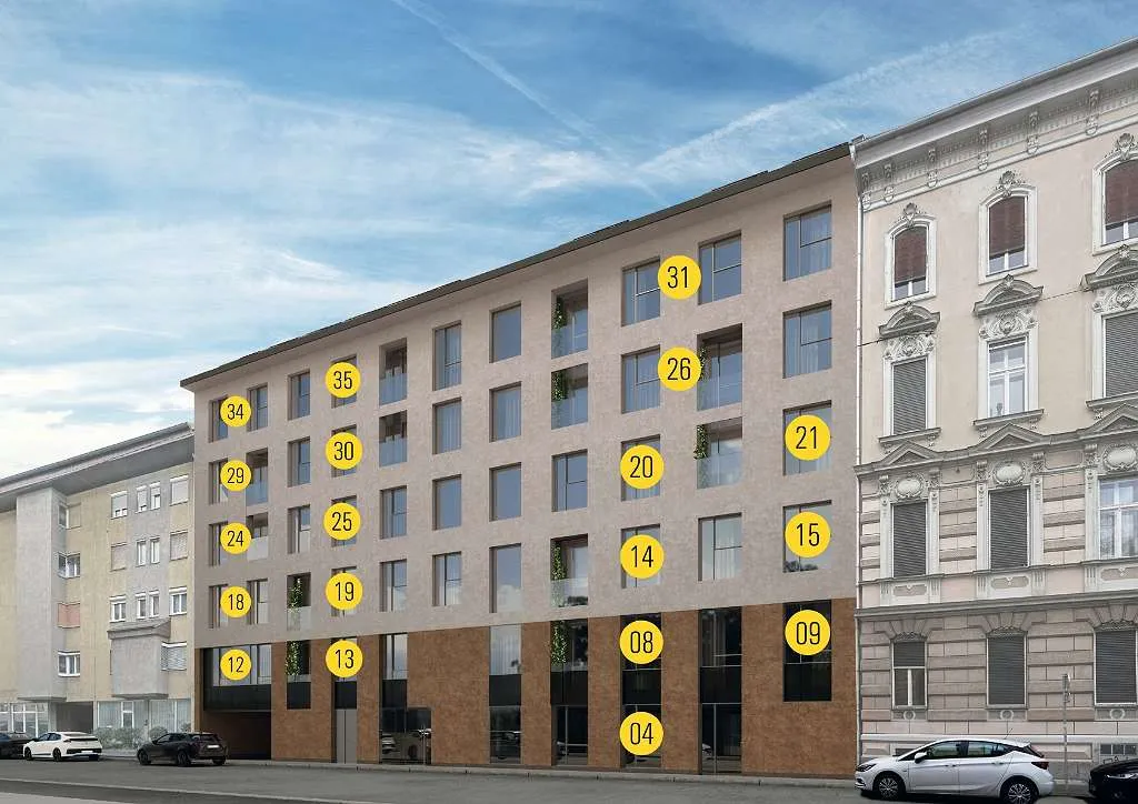 Ideal für Studenten in Graz - St. Leonhard | Helle 2-Zimmerwohnung | Erstbezug, Provisionsfrei! - Ansicht 3