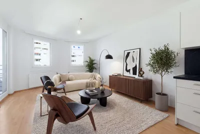 Helle 2-Zimmer-Wohnung mit Loggia & hochwertiger Tischlerküche in ruhiger Innenhoflage – Bild 3