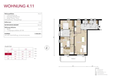 4-Zimmer-Wohnung kaufen in Graz – 96 m², € 406.627
