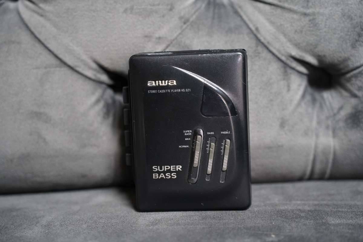 Walkman Cassette Vintage Aiwa HS-G21, Super Bass, Stéréo, Fabriqué à Singapour