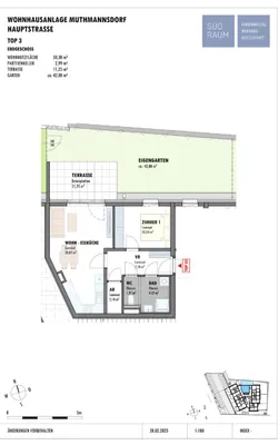 2-Zimmer-Wohnung mieten in Wiener Neustadt Land – 50,38 m², € 524 – Bild 1 von 5