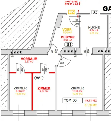 3-Zimmer-Wohnung kaufen in Wien – 49,71 m², € 179.000 – Bild 20 von 20