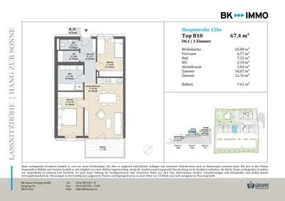 3-Zimmer-Wohnung kaufen in Graz-Umgebung – 67,4 m², € 325.000 – Bild 6 von 6