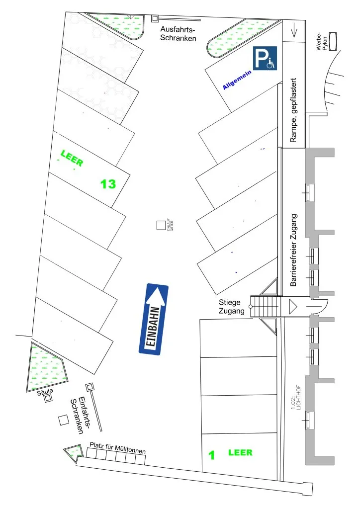 PKW-Stellplätze in Melk zu verkaufen - Top Lage nahe Zentrum - Ansicht 3